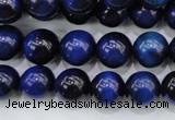 CTE417 15.5 inches 10mm round blue tiger eye beads wholesale