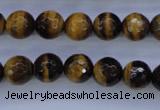 CTE423 15.5 inches 10mm faceted round yellow tiger eye beads