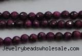 CTE471 15.5 inches 6mm faceted round red tiger eye beads wholesale