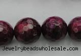 CTE477 15.5 inches 18mm faceted round red tiger eye beads wholesale