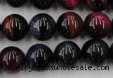 CTE595 15.5 inches 14mm round colorful tiger eye beads wholesale