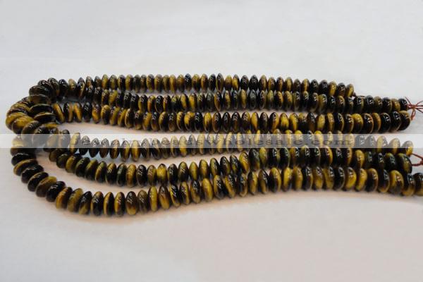 CTE602 15.5 inches 5*10mm rondelle yellow tiger eye beads wholesale