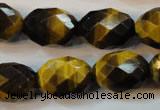 CTE625 15.5 inches 15*20mm faceted rice yellow tiger eye beads wholesale