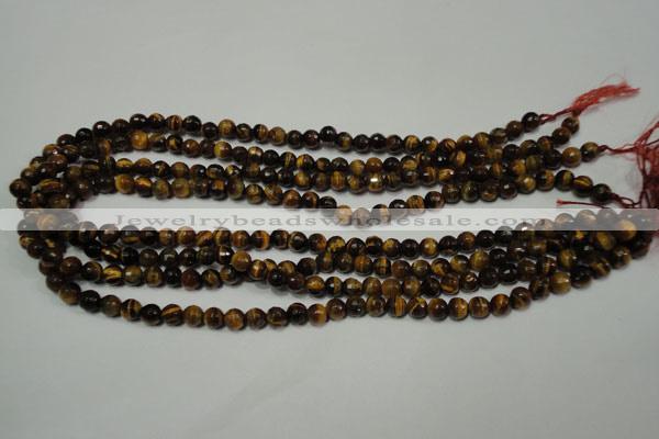 CTE751 15.5 inches 6mm faceted round yellow tiger eye beads wholesale