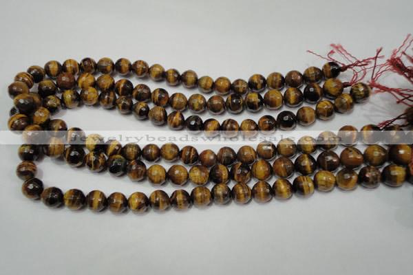 CTE753 15.5 inches 10mm faceted round yellow tiger eye beads wholesale