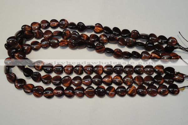 CTE890 15.5 inches 12*12mm heart red tiger eye beads wholesale