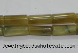 CTE910 15.5 inches 6*16mm tube golden tiger eye beads wholesale