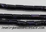 CTE947 15.5 inches 6*10mm tube dyed blue tiger eye beads wholesale