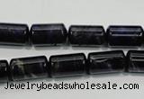 CTE949 15.5 inches 8*14mm tube dyed blue tiger eye beads wholesale