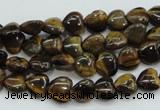 CTE97 15.5 inches 8*8mm heart yellow tiger eye beads wholesale