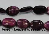 CTE993 15.5 inches 10*14mm oval dyed red tiger eye beads wholesale