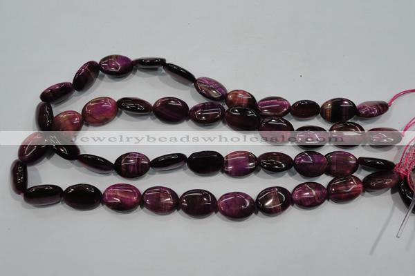 CTE993 15.5 inches 10*14mm oval dyed red tiger eye beads wholesale