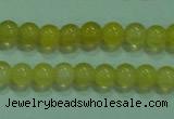 CTG06 15.5 inches 3mm round tiny yellow agate beads wholesale