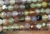 CTG1009 15.5 inches 2mm faceted round tiny Indian agate beads