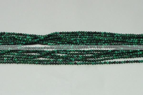 CTG102 15.5 inches 2mm round tiny synthetic malachite beads wholesale