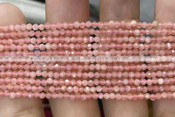 CTG1031 15.5 inches 2mm faceted round tiny moonstone beads