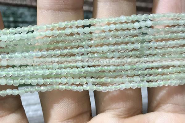 CTG1045 15.5 inches 2mm faceted round tiny prehnite gemstone beads