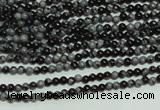 CTG106 15.5 inches 2mm round tiny snowflake obsidian beads wholesale