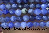 CTG1070 15.5 inches 2mm faceted round tiny sodalite beads