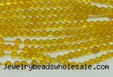 CTG111 15.5 inches 2mm round tiny yellow agate beads wholesale