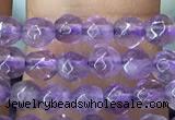 CTG1125 15.5 inches 3mm faceted round tiny amethyst beads