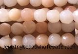 CTG1152 15.5 inches 3mm faceted round tiny pink aventurine beads