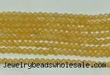 CTG118 15.5 inches 2mm round tiny yellow jade beads wholesale