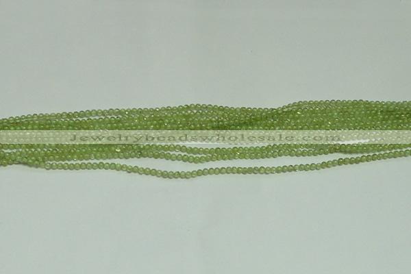 CTG119 15.5 inches 2mm round tiny peridot gemstone beads wholesale