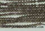 CTG120 15.5 inches 2mm round tiny smoky quartz beads wholesale