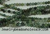 CTG126 15.5 inches 2mm round tiny moss agate beads wholesale