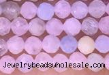 CTG1301 15.5 inches 3mm faceted round morganite gemstone beads