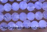 CTG1304 15.5 inches 3mm faceted round blue lace agate beads wholesale