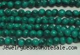 CTG131 15.5 inches 3mm round tiny synthetic malachite beads wholesale