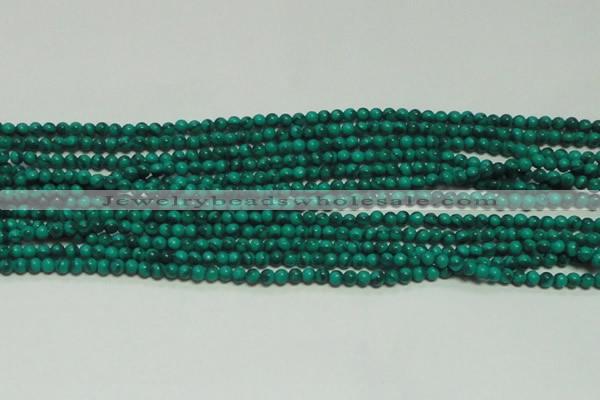 CTG131 15.5 inches 3mm round tiny synthetic malachite beads wholesale