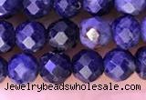 CTG1335 15.5 inches 4mm faceted round sapphire beads wholesale