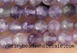 CTG1343 15.5 inches 4mm faceted round amethyst beads wholesale