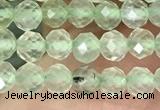 CTG1348 15.5 inches 4mm faceted round prehnite beads wholesale