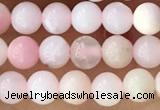 CTG1363 15.5 inches 4mm round pink opal gemstone beads