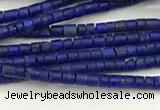 CTG1371 15.5 inches 1*1mm heishi tiny lapis lazuli beads