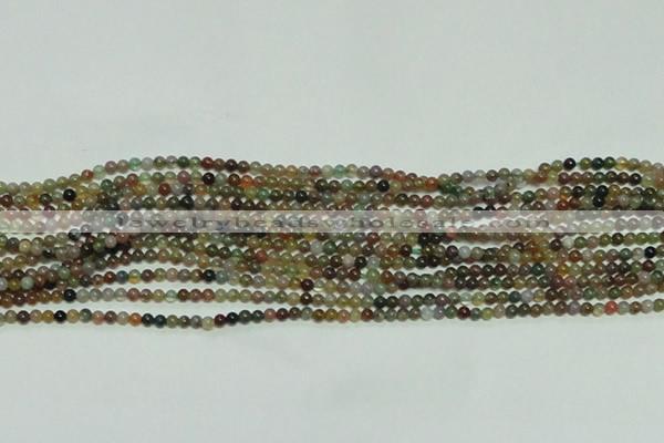 CTG139 15.5 inches 3mm round tiny Indian agate beads wholesale