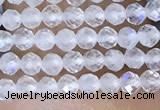 CTG1402 15.5 inches 2mm faceted round white moonstone beads wholesale