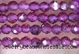 CTG1439 15.5 inches 2mm faceted round garnet beads wholesale