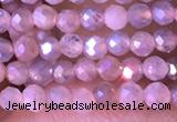 CTG1452 15.5 inches 2mm faceted round AB-color moonstone beads