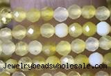 CTG1464 15.5 inches 2mm faceted round yellow opal beads