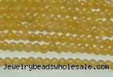 CTG148 15.5 inches 3mm round tiny yellow jade beads wholesale