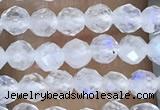 CTG1482 15.5 inches 3mm faceted round white moonstone beads