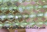 CTG1487 15.5 inches 3mm faceted round peridot gemstone beads