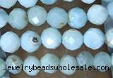 CTG1496 15.5 inches 3mm faceted round larimar gemstone beads