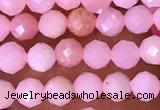 CTG1513 15.5 inches 3mm faceted round pink opal beads wholesale