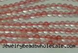 CTG154 15.5 inches 3mm round tiny cherry quartz beads wholesale